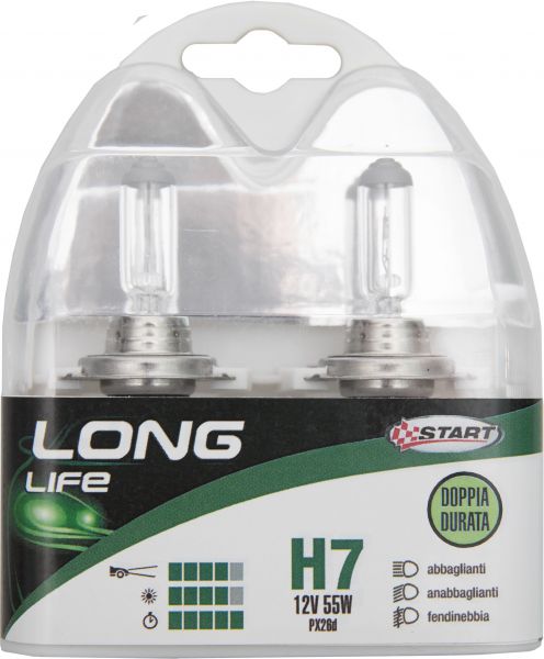 Coppia lampadine H7 Long Life 12V 55W NIHAO MARKET